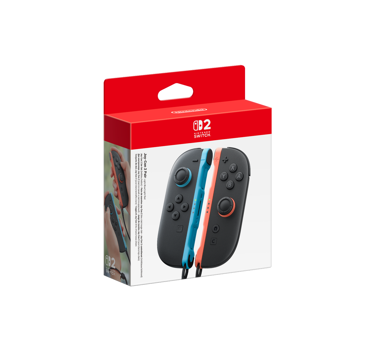 Joy-Con 2 pareja — Azul claro / Rojo claro — caja oficial Nintendo