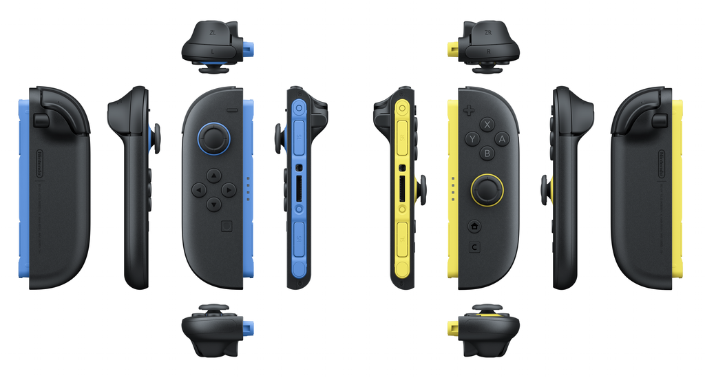 Joy-Con 2 pareja — Azul / Amarillo — imagen oficial Nintendo