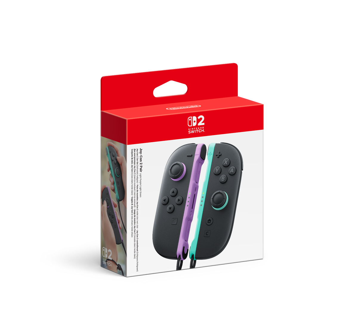 Joy-Con 2 pareja — Morado / Verde — caja oficial Nintendo