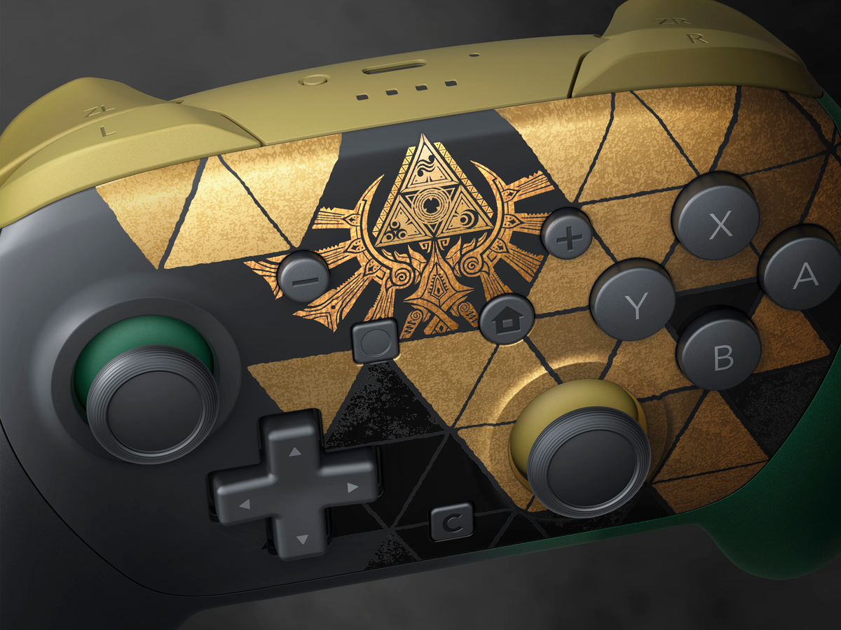 Nintendo Switch 2 Pro Controller — Zelda 40 aniversario — vista 2